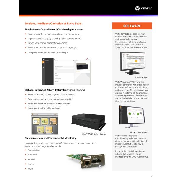 Vertiv Liebert EXM2 100KVA 120KVA 160KVA 200KVA 250KVA Three Phase Online UPS