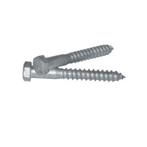 Hex Head Lag Hot Dipped Galvanized Screws 3/4″ Coarse Thread Gimlet Tip For Wood