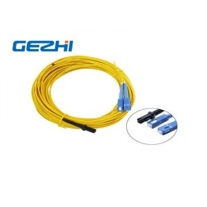 LC / APC Patch Cord MT - RJ to SC Singlmode Duplex Zipcord Without Clip Yellow