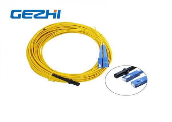 Quality LC / APC Patch Cord MT - RJ to SC Singlmode Duplex Zipcord Without Clip Yellow wholesale