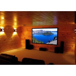 8cm Width Full HD Fixed Frame Screen , Fabric For Projection Screen