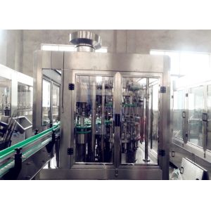 Fruit Juice Processing Juice Filling Machine , PCL Touch Screen Bottling Juice