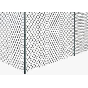Diamond Wire Mesh Portable 1.0mm Chain Link Galvanized Fence 0.5m Height