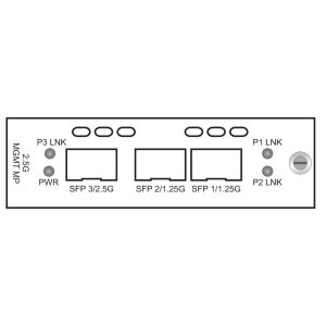 2x1.25G to 2.5G SFP Fiber Multiplexer Support point-to-point topology function