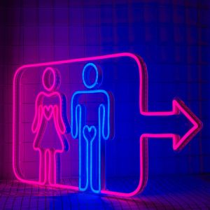 Decorative Waterproof Open Acrylic Led Custom Neon Sign Gas Bar