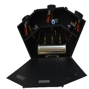 Three Heads 5ch Dmx Flame Thrower Stage Fire Machine durable