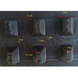 Adjustable Length Snowmobile Rubber Track Lightweight With Low Noise