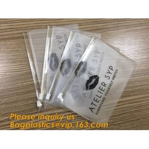 A5 full color print PP/PVC document bag with zipper lock file folder bag,soft