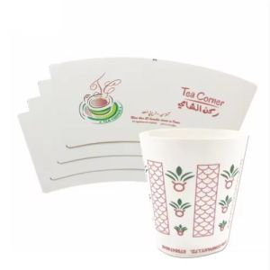 China Factory Wholesale 6~12oz Sales Food Grade Single Double Side PE Paper Cup Fan on sale