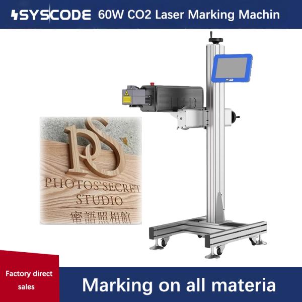 Quality All-in-One 60W CO2 Laser Marking System with 10" Touchscreen for Permanent Marking on Food Packaging, Fabric & Rubber wholesale