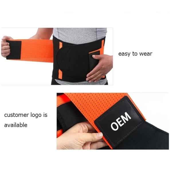 Elastic Waist Brace Back Support Waist Trimmer Belt Durable For Fitness