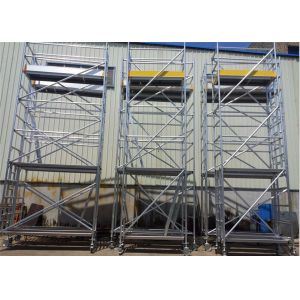 China Construction 6m Scaffold Tower Aluminum 6061-T6 Lightweight Scaffold Tower on sale