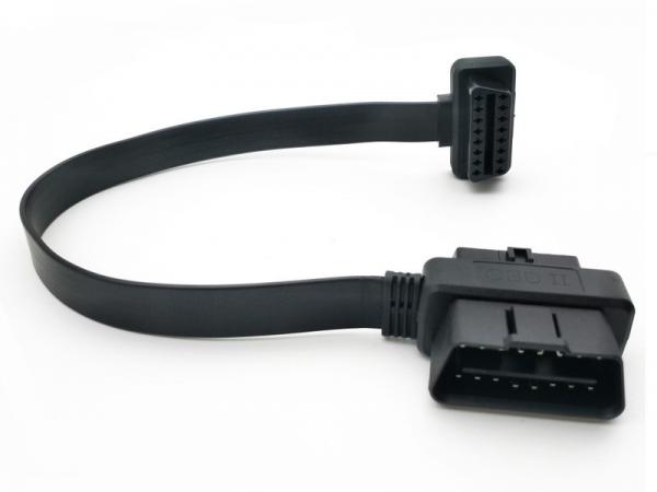 Quality OBD2 OBDII 16 Pin Male and Female Pass-through to OBD2 Female Extension Cable wholesale