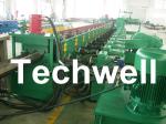 Automatic PLC Control Highway Guardrail Roll Forming Machine With 10-12 m/min