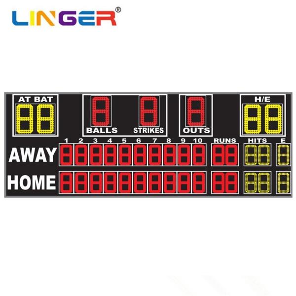 Wireless Control System Baseball LED Scoreboard Customized With Easy Installatio