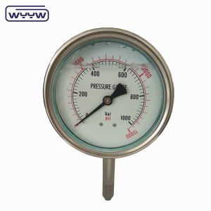 OEM ODM OBM High Pressure Gauge Liquid Filled Utility Pressure Gauge 1000 Bar
