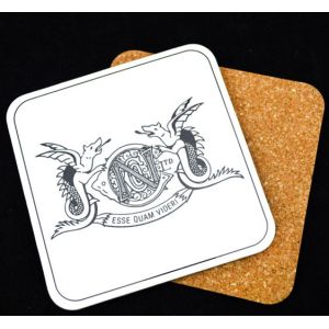 Widely used Wooden coaster with UV finish edge and customized logo