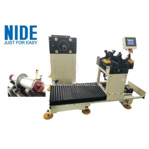 Deep water pump motor stator coil and wedge winding inserter