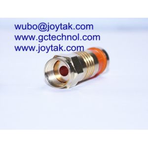F Compression Connector Gold Plated for RG174 coaxial cable waterproof indoor