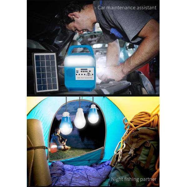 Rechargeable ODM 15Hrs Solar Panel Energy System For Camping