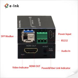 Mini 4K HDMI Fiber Extender with RS232 & External Audio