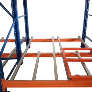 Customized High Density Warehouse Racking , Push Back Pallet Rack Manufacturers