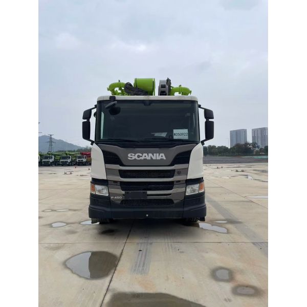 Quality Used 2020 Zoomlion 56m Concrete Pump Truck with Scanica Chassis  wholesale