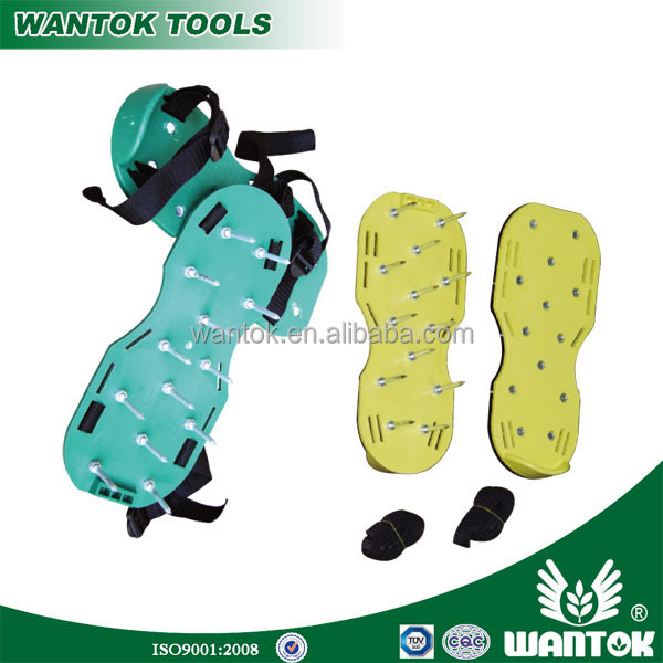 Lawn Care Routine with Nail-Powered Aerator Sandals For a Healthier Yard
