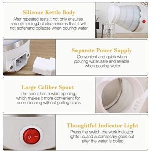 Travel Foldable Electric Kettle, Collapsible Portable Kettle for Fast Water