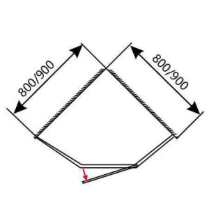 3/8in Thickness Grilled Pattern Glass Shower Cubicles Diversified Pivot Door