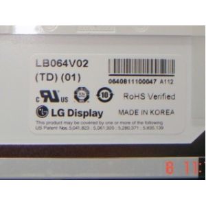 LB064V02-TD01 6.4 inch 640×480 250 cd/m² Viewing Angle 65/65/50/60 TFT-LCD, LCM