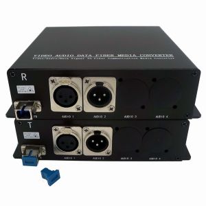 Cheap Broadcast and Studio Audio To Fiber Converter with 3pin XLR Audio Interface for sale