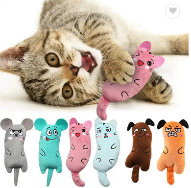 Quality Cat Toys Cute Funny Soft Plush Doll Chewing With Catnip wholesale