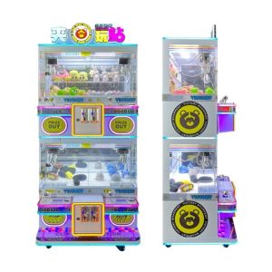 Indoor Coin Operated Toy Arcade Claw Crane Machine with Bill Operation and Gift