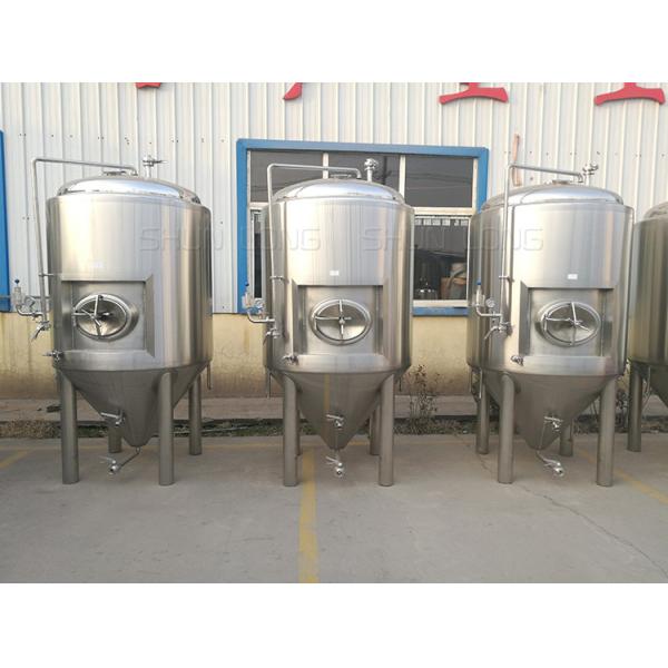 Quality 5000l Beer Fermentation Tanks Side Manway Bunging Valve Glycol Jacket wholesale