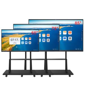 Qtenboard 65 Inch Display Interactive White Board 20 Points IR Multi Touch LCD