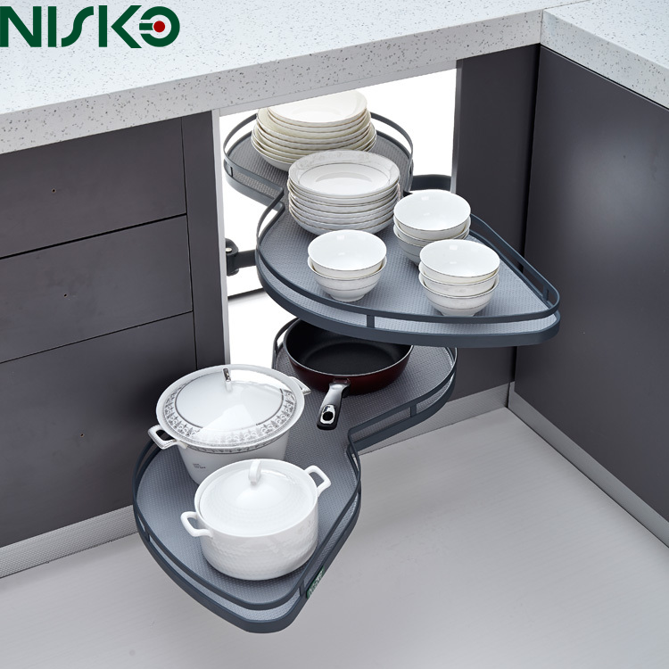 Swing Kitchen Magic Corner Cabinet Basket Pull Out Soft Close