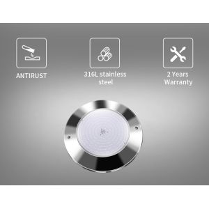 AISI 316LSS RGB LED Swimming Pool Light , Glue Filled Surface Mount Pool Light