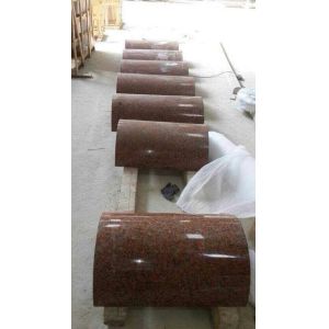 G562 Maple Leaf Red Granite Column, Crown Red Granite Roman Columns, China Capao
