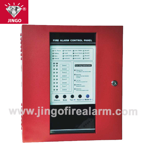 Quality 8 zones conventional fire alarm systems 24VDC control panel wholesale