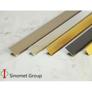 T Shape Aluminum Tile Trim Floor Trim Transition Strip For Decoration