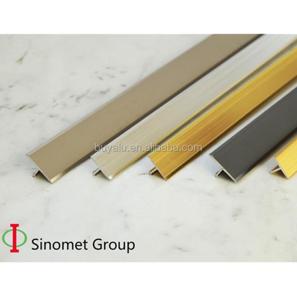 Quality T Shape Aluminum Tile Trim  Floor Trim Transition Strip For Decoration wholesale