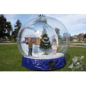 Outdoor Transparent Beautiful Giant Advertising Inflatables Snow Globe CE