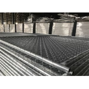 American Temp Chain Link Fence Fabric 6 Ft X 8 Ft Perimeter Patrol Panels