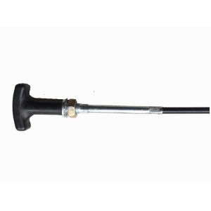 Black T Handle Transmission Control Cable Welding Punching 3700MM Long