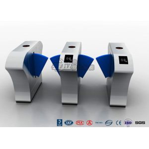 Cheap Intelligent Retractable Flap Barrier Gate Controlled Access Turnstiles 550mm Width for sale