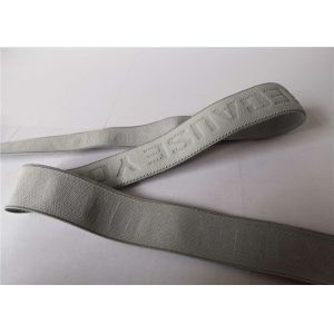 5 Cm Grey Polyester Elastic Webbing Tape High Thickened Eco Friendly