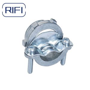 Zinc Die Cast NM Cable Clamp Type Silver 3 / 8 Romex Connector