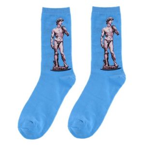 Snagging Resistance White High Top Socks With Regular Style