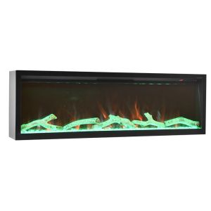 890mm Built-In Electric Fireplace PTC Heater Machine Three Levels Brightness